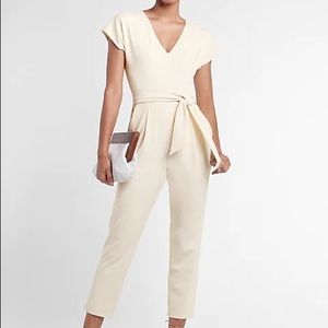 Express Extra Small White Jumpsuit
